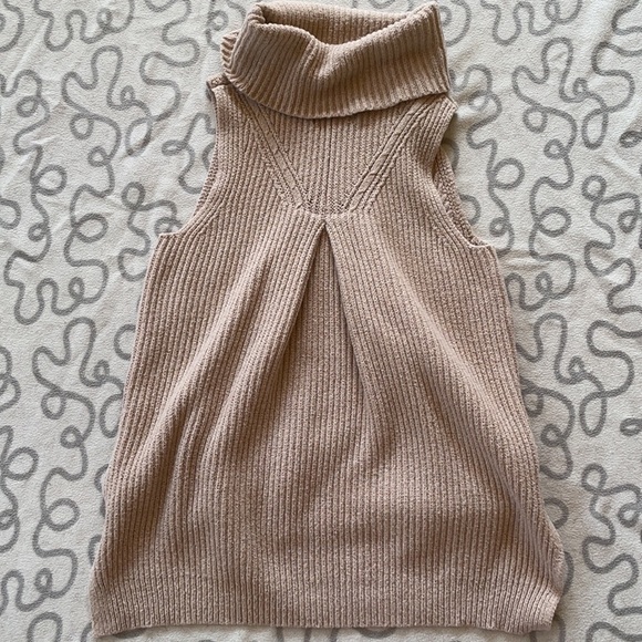 Anthropologie Angel Of The North Cowl Neck Sleeveless Sweater - Picture 3 of 5